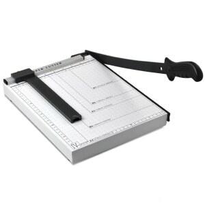 호환 10X12 인치 헤비 듀티 종이 절단기 금속 베이스 조절 가능한 A4 절단 도구 사무실 가정용 종이 절단기