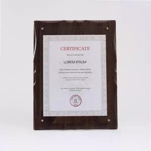 상장액자 탁상액자 벽걸이겸용 사진액자 A4 월넛 (KYR-WAC9B95)