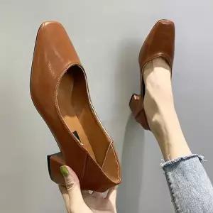 [하프클럽/]면접용구두 접어신을수 구두 펌프스힐 면접용 사각코 정장 있는