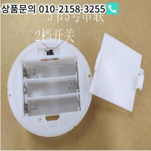 20 개/몫 3X1.5V AA 배터리 홀더 보관함 케이스 스위치 커버 3 슬롯 흰색 라운드 기본 소켓 주최자