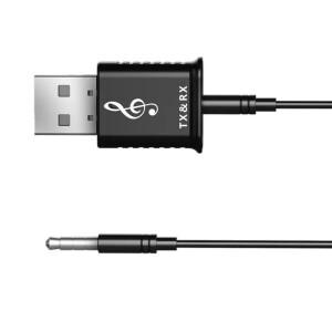 무선 Bluetooth 5.0 오디오 어댑터 TV 자동차용 USB 송신기 콤보