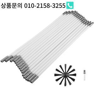 BOFO 17Pcs 굴뚝 브러시 세트 가정용 산업 보일러 건조기 청소  벽난로