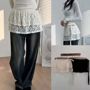 위쉬몰 YP 시스루숏레이스스커트(V921H512) 빅사이즈