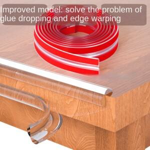 무라식 1/2/3M 테이블 엣지 가드 가구 코너 보호대 스트립  접착 투명 어린이 충돌 방지 소프트 범퍼 아기