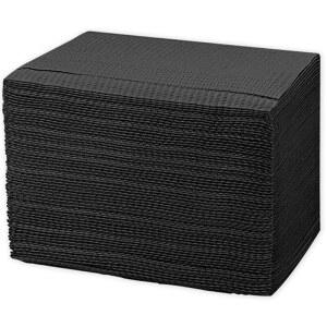 환자용 일회용 치과용 턱받이 125개, 13인치 x18, 치과, 타투 스테이션 및 살롱용 3겹 방수 피어싱 타투 종이 냅킨 티슈 턱받이