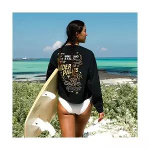 매장정품 BILLABONG 여성 루즈핏 래쉬가드 BB960BWT