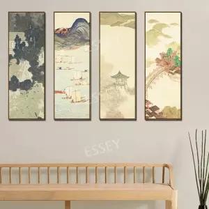 일본 150cm 캔버스 이자카야 포스터 민화 그림 족자