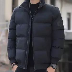 [하프클럽/]단체복패딩 남성 패딩 데일리 검정 점퍼 베이직 겨울 따듯한옷