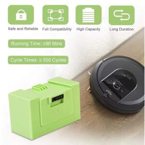 I7 14.4V 2600mAh 배터리 교체 IRobot E 및 시리즈 7150 4624864