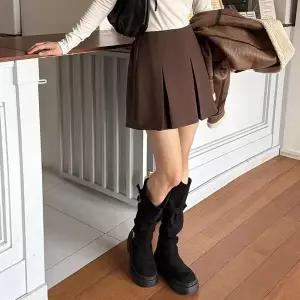 [신세계라이브쇼핑][옷자락] 여성 겨울 캐주얼 플리츠 미니스커트