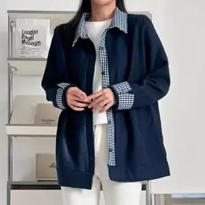 [셀러허브 패션]아이우먼 체크포인트카라가디건 BSV929M512 빅사이즈