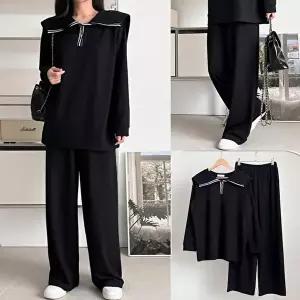 [셀러허브 패션]위쉬몰 BS 줄무늬세라카라넥세트(V928H512) 빅사이즈