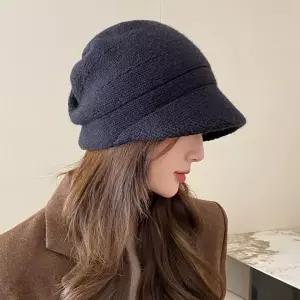 3컬러 여성 클래식 깔끔한 가을 겨울 베이직 니트비니 캡비니