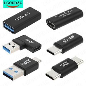 1/2피스  C-USB 3.0 남성 여성 어댑터 OTG C- C 충전 데이터 범용 변환기