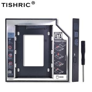 TISHRIC 알루미늄 HDD 캐디 9.5 12.7mm SATA 3.0 Optibay 2.5 2TB SSD 하드 드라이브 케이스 인클로저 노트