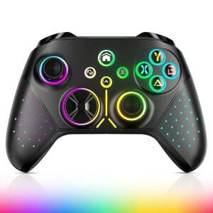 Xbox One, Series X|S, One S|X Gampad용 Gamrombo 무선 컨트롤러 교체, 듀얼 진동, 매크로/터보 기능, 3.5mm 오디오 잭 포함