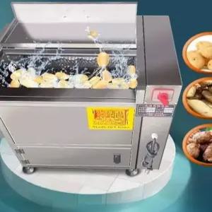 농산물 도라지 업소용 감자 세척 구근류 탈피기 대용량 씻는 대형 인삼