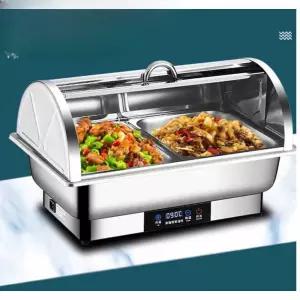 전기푸드워머 음식 차핑디쉬 식당 구획 정사각형 푸드워머 접시 중탕기