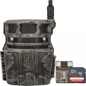 32GB 메모리 카드 및 리더기가 포함된 스텔스 캠 리볼버 프로 360도 40MP 셀룰러 트레일 카메라 번들3개