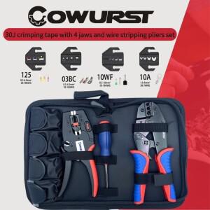 HS-30J 래칫 크림프 플라이어(와이어 스트리핑 플라이어 포함  조 세트 포함) 자동차 단자 냉간 압착 크림