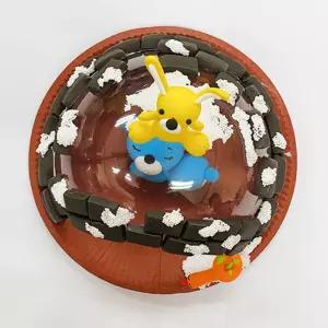 동굴집 겨울잠 곰 뱀 칼라점토 만들기 4인세트 초등만들기 취미키트 유치부 문화센터