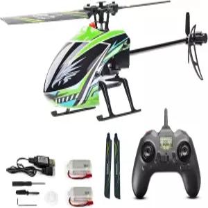 플라이컬러 F03 RC 헬리콥터 4채널 2.4Ghz 리모컨 6축 자이로 및 고도 유지 초급 RTF용 원키 이륙(그린)