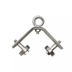 앵글 케이블행거 베어링 풀링기 견인 각철 원형 전선 링형 레일