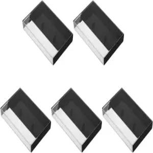 VOSAREA 6pcs 클리어 오디오 카세트 보관함 고명확도 플라스틱 홀더 - 녹음 테이프용 빈티지 정리함 홈