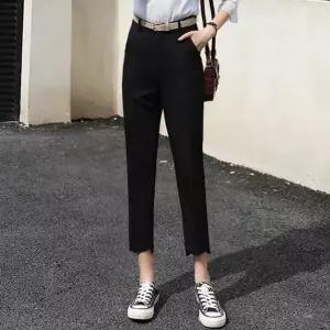 [하프클럽/]언발팬츠 데일리룩 편한 블랙 언발 여름팬츠 아이보리