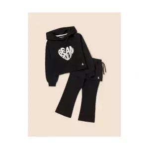 빈폴 키즈 여아 하트 그래픽 포인트 상하 세트 블랙 (BI5841G045) 305243