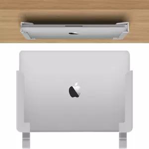 IFCASE 벽 맥북용 언더 데스크 노트북 마운트 서피스 케이블 홀더가 있는 태블릿 및 나사 삽입 긁힘 방지