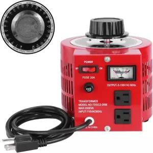 벨리브 20A 가변 변압기 자동 교류 전압 레귤레이터 전원 공급 장치 2000VA 최대 0~130V 출력