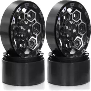 Chanjorlin 1.9인치 비드락 휠 림 12mm 헥스 알루미늄 헤비 듀티 1/10 RC 허브 (1 10 락 크롤러 차량 Axial