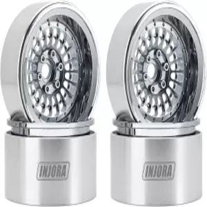 INGORA 2.2 비드록 휠 - SCX10 TRX4 VS4-10 Gen8 1 /10 RC 크롤러 카(그레이)용 오프셋 -10mm 알루미늄