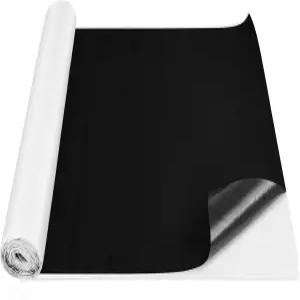 누안추 25.8 평방 피트 47.2 x 78.7 블랙 언더펠트 카펫 스피커 서브 박스용 접착식 뒷면 RV 보트 마린