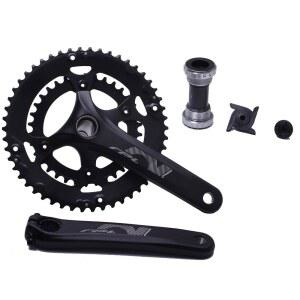 [미국배송] 프로휠 10/11 스피드 할로우 통합 로드 레이스 자전거 크랭크셋 32-48T / 32-44T 30-46T 34-46T 34-50MM 그레이블 로드 레이스용