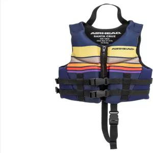 에어헤드 산타 크루즈 구명조끼 다양한 사이즈 - 성인 및 청소년용 수영 조끼 Kwik 드라이 네오라이트 원단