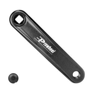 [미국배송] WEEROCK 프로휠 자전거 왼쪽 크랭크 암 152MM/165MM/170MM 알루미늄 합금 사각형 구멍 플라스틱 방진 커버 교체 프랫 포함