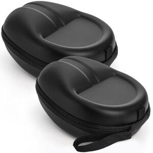 [미국배송] 토스네일 2팩 풀사이즈 하드 헤드폰 케이스 - 오디오 테크니카 비트 소니 등을 위한 뛰어난 보호 기능 블랙