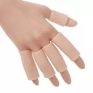 [셀러에이드]핑거코트 수예용품 부자재 손가락 보호 실리콘 커버 5p