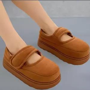 [신상오픈런]|CCS7D96|여성 메리제인 스트랩 푹신 털안감 플랫폼 쿠션 슬리퍼