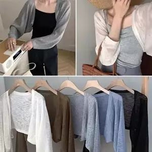 심플 미니 데일리 가디건 볼레로 (KYR-WFGRXXQ)