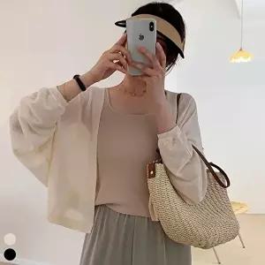 가디건 루즈핏 볼레로 크롭 가디건 (KYR-WFFMU76)