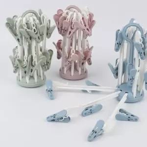 원형 빨래집게 휴대용 빨래 건조대 집게 건조 소품 (WFKD3O9)