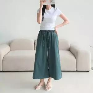 하의 여성 쿨팬츠 치마바지 와이드 여름 5컬러 8부 (WFKBX6D)