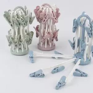 원형 빨래집게 휴대용 빨래 건조대 집게 건조 소품 (WFKD3O9)