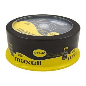 [미국배송] MAXELL CD-R 52X 빈 디스크 700MB 추가 보호(디스크 팩 50개 - 스핀들)