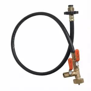 국산 신바람 LPG 부속호스세트 고급형 1m 가스통 충전호스 양호스 연결 커넥터 에어배출 레버