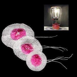 전등갓 호환 가스 맨틀 글로우 바디 싱글 캡 램프 심지 야외 페트로맥스 프로판 랜턴 파라핀 용품 10 개