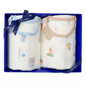 갤러리아 (쌍둥이출산,백일,유아내의세트)카푸슬림내의+곰돌코튼모달슬림